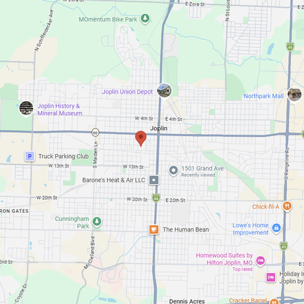 Map of Joplin, MO