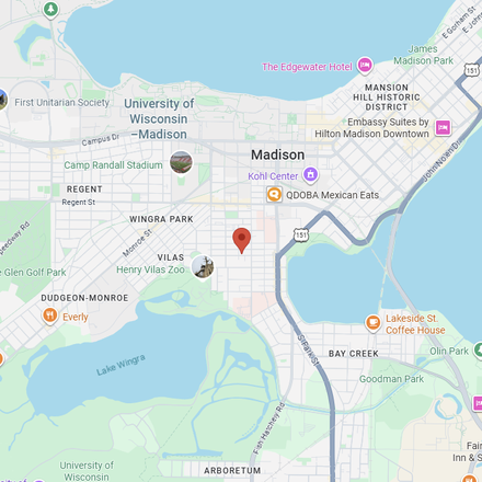 Map of Madison, WI